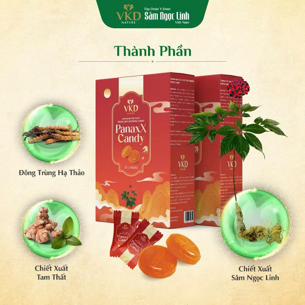 Kẹo Sâm Ngọc Linh PanaxX Candy