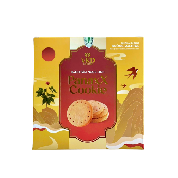 Bánh Sâm Ngọc Linh PanaxX Cookie – Bánh Dinh Dưỡng Từ Sâm Ngọc Linh, Bổ Sung Năng Lượng Tiện Lợi