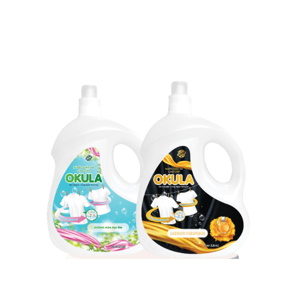 Nước giặt xả OKULA Hương Nước Hoa, dung tích 3.6KG, giặt sạch sâu, lưu hương lâu