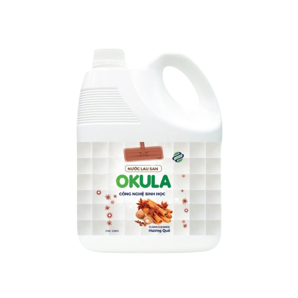 Nước lau sàn OKULA Hương Quế, dung tích 10 KG, lau sạch bụi bẩn, khử mùi hiệu quả