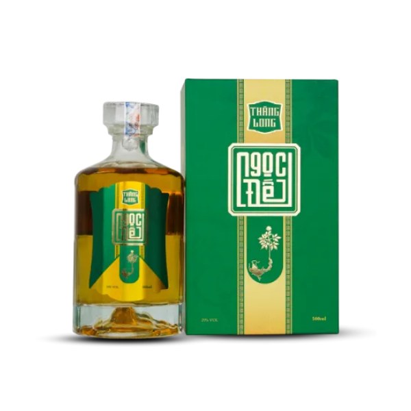 Rượu Ngọc Đế Thăng Long VKD (Chai thấp) 500ml - Rượu Sâm Ngọc Linh Bồi Bổ Sức Khỏe, Giảm Căng Thẳng, Bảo Vệ Gan Thận