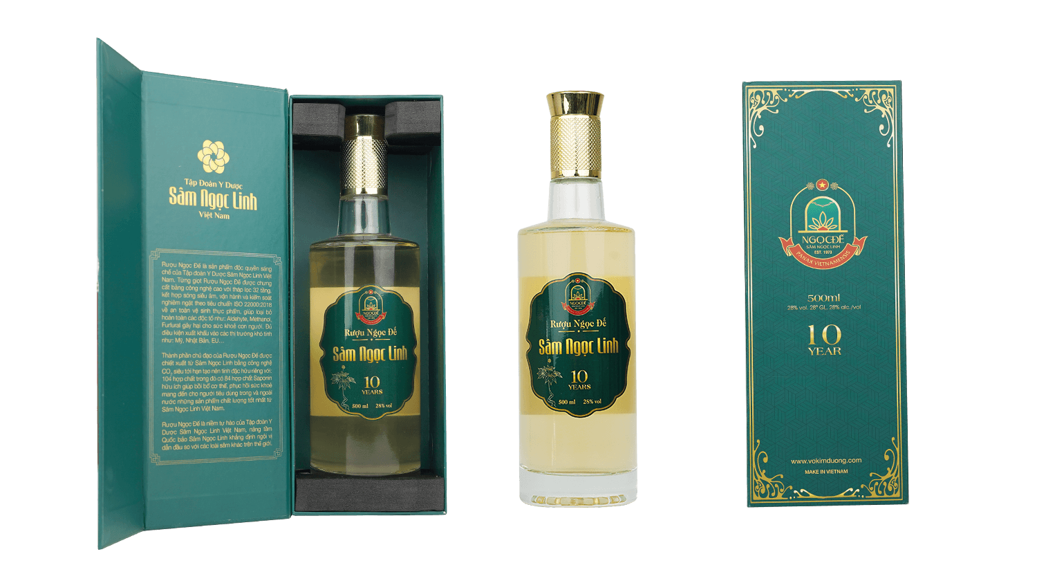 Rượu Ngọc Đế Sâm Ngọc Linh 10 năm