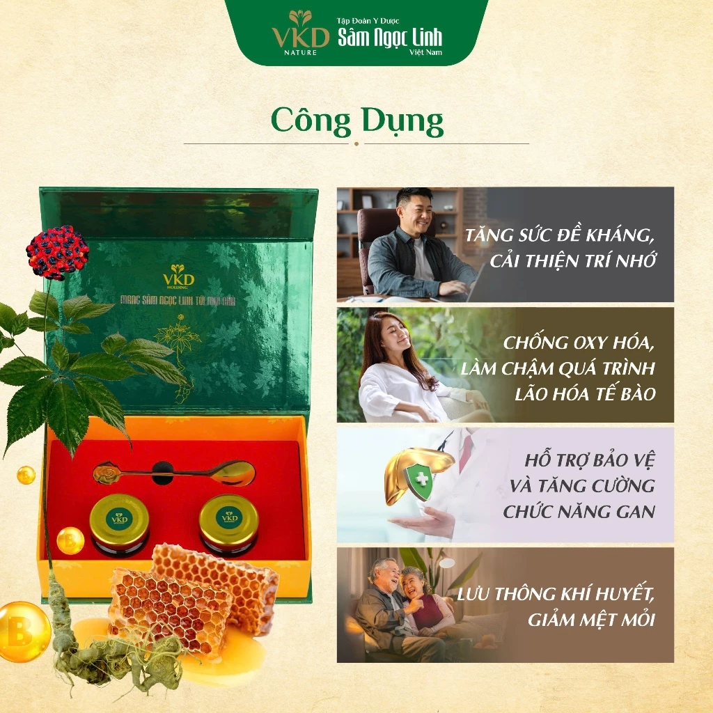 Cao Sâm Ngọc Linh Mật Ong VKD