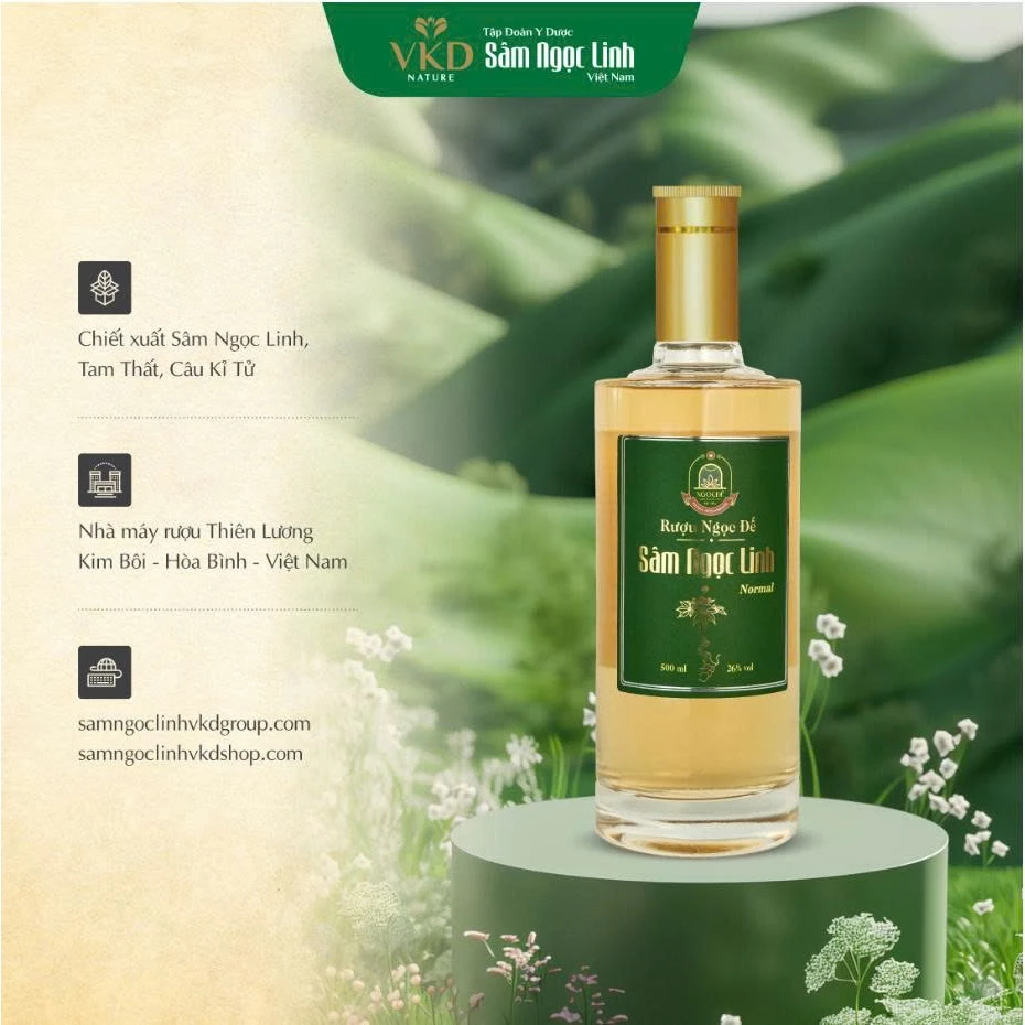 Rượu Ngọc Đế Sâm Ngọc Linh Normal 500ml