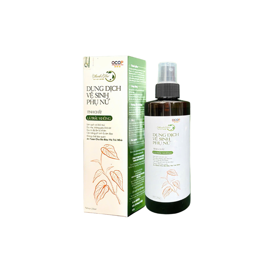 Dung Dịch Vệ Sinh Phụ Nữ Tinh Chất Lá Trầu Không – Dịu Nhẹ Sạch Thoáng, Khử Mùi, Dùng Hằng Ngày