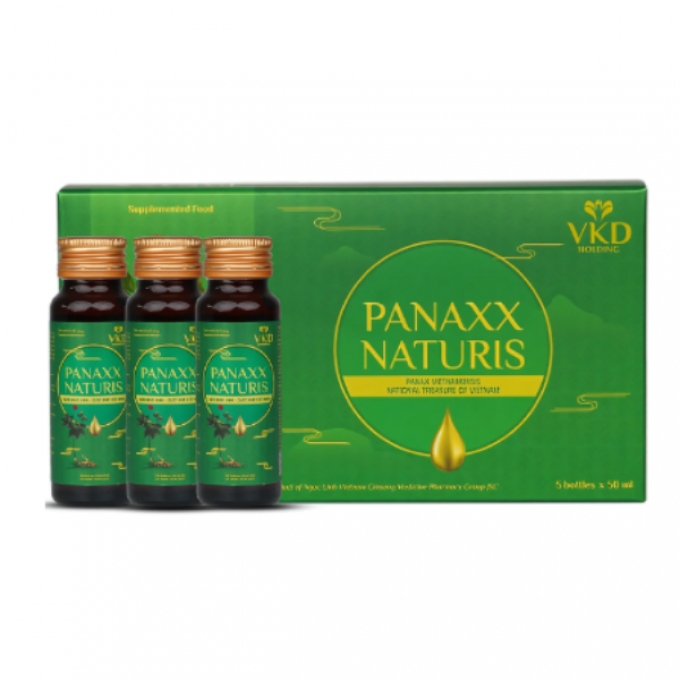 Giải Độc Gan PanaxX Naturis – Hỗ Trợ Giải Rượu, Bảo Vệ Gan Từ Sâm Ngọc Linh Và Thảo Dược Tự Nhiên, Hộp 5 Chai x 50ml